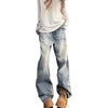 Vintage Fade Relaxed Straight Leg Denim Jeans