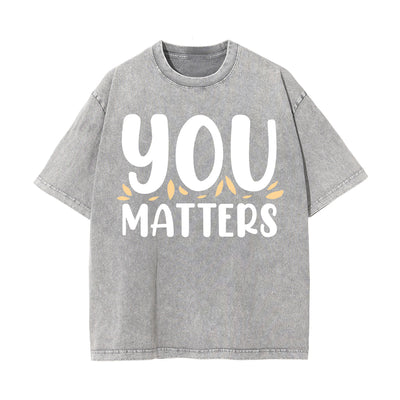 You Matters Graphic Washed Tee-INNBLAC