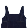 Classic Denim Square Neck A-Line Dress