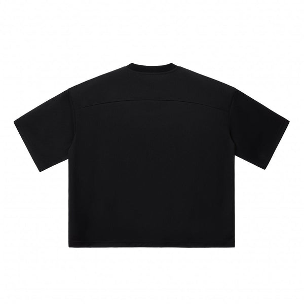 Boxy Retro Mesh Tech Knit Athletic Tee