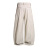 Vintage American Stripe Wide-Leg Curved Trousers