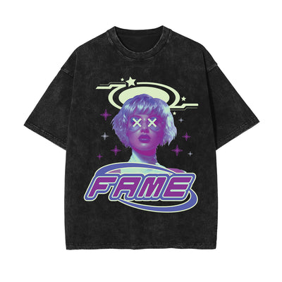 Fame Gir Y2k Streetwear Graphic Tee-INNBLAC