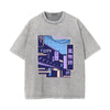 Japanese Kanji Graphic Washed Tee-INNBLAC