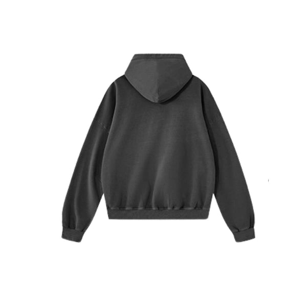Retro Loose Washed Unique Pockets Hoodie