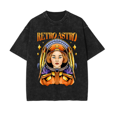 Retro Astro Washed Graphic Tee-INNBLAC