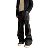 Raw Wash Wide Straight Denim Jeans