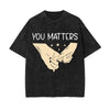 Hooked Fingers Graphic Washed Tee-INNBLAC