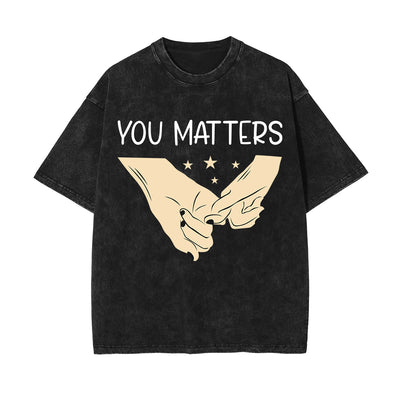 Hooked Fingers Graphic Washed Tee-INNBLAC