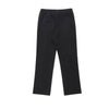 Solid Button Cuff Relaxed Straight Leg Track Pants