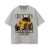 Farmer We Feed the World Pattern Tee-INNBLAC