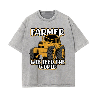 Farmer We Feed the World Pattern Tee-INNBLAC