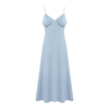 Light Blue Denim Spaghetti Strap A-Line Dress