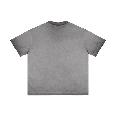 Heavyweight Wash Distressed Baggy Tee 275gsm