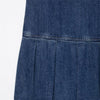 Strappy Pleated Denim Mini Dress