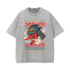 Japanese Samurai Graphic Washed Tee-INNBLAC