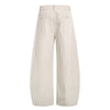 Vintage Washed High-Waist Relaxed Wide-Leg Trousers