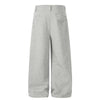 Vintage Street High-Waist Utility Pocket Loose Fit Riveted Wide-Leg Pants