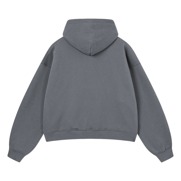 Vintage Acid Washed Thick Hooded Sweatshirt