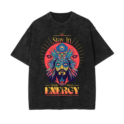 Stay In Your Own Energy Graphic Tee-INNBLAC