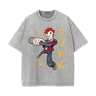 PUNKS Street Punk Graphic Tee-INNBLAC