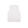 Distressed Raw Hem Patchwork Acid Wash Sleeveless Tank Tee