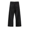 Minimalist Wide Leg Black Jeans