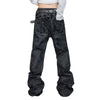 Vintage Smoke Wash Relaxed Flare Denim Jeans