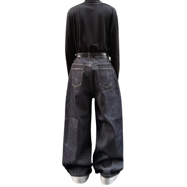 Vintage Black Straight Leg Jeans
