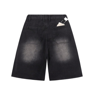 Vintage Shadow Wash Denim Shorts