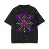 Poison Brutalism Stone Wash Graphic Tee-INNBLAC