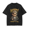 Streetwear Stone Wash Graphic Tee-INNBLAC