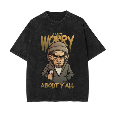 Streetwear Stone Wash Graphic Tee-INNBLAC