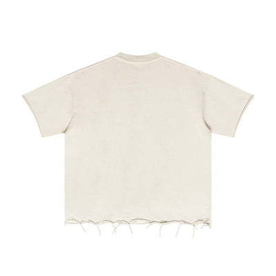 Washed Distressed Heavyweight T Shirt 310gsm