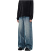 Vintage Washed Baggy Straight-Leg Denim Jeans