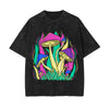 Neon Mushroom Stone Wash Graphic Tee-INNBLAC