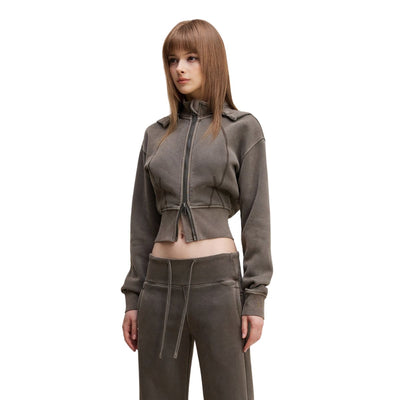 Detachable Hood Double Slider Fleece Hoodie