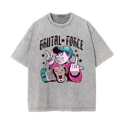 Brutal Force Street Culture Graphic Tee-INNBLAC