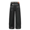 Vintage Patchwork Paint Splatter Wide Leg Jeans
