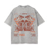 Faded Streetwear Graphic Washed Tee-INNBLAC