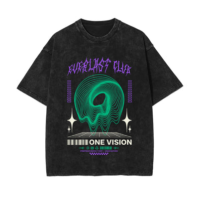 One Vision Stone Wash Graphic Tee-INNBLAC