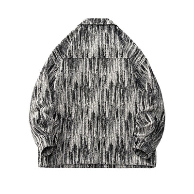 Oversize Streetwear Colorful Yarn Washed Denim Jacket