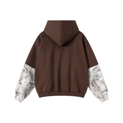Branch Camo Two-Layer Sleeve Fleece Hoodie