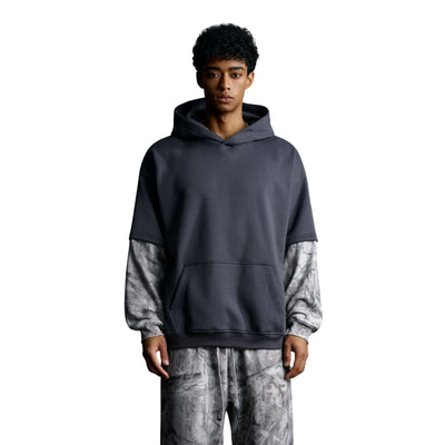 Branch Camo Two-Layer Sleeve Fleece Hoodie