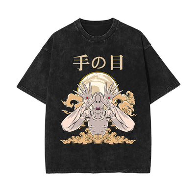 Japanese Kanji Creature Graphic Tee-INNBLAC