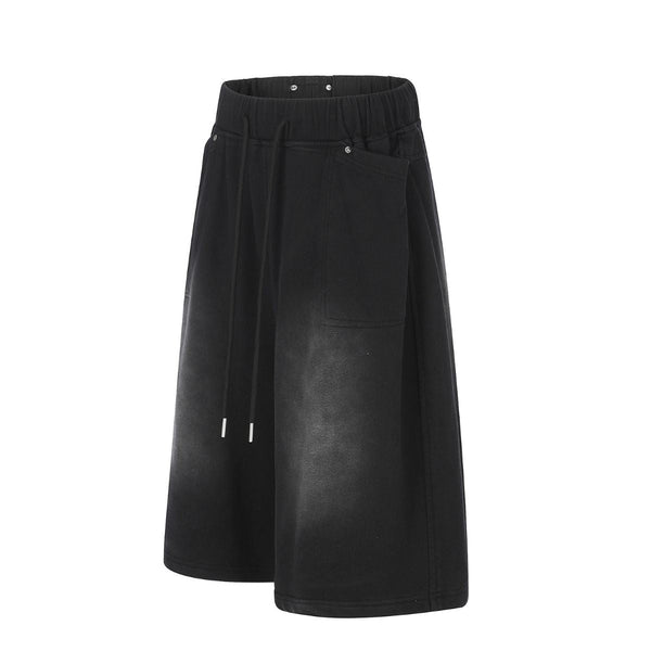 Vintage Washed Oversized Sweat Shorts