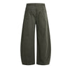 Vintage Washed Curved-Leg Trousers
