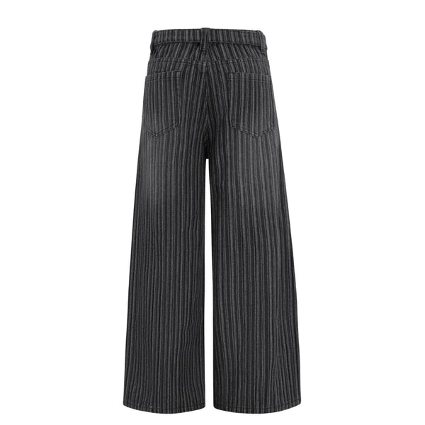 Striped Relaxed Fit Unisex Old Money Casual Trousers