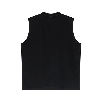 Quick Dry Raw Edge Muscle Tank 210gsm