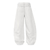 Vintage Embroidered Lettering Relaxed Fit Jogger Pants