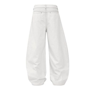 Vintage Embroidered Lettering Relaxed Fit Jogger Pants